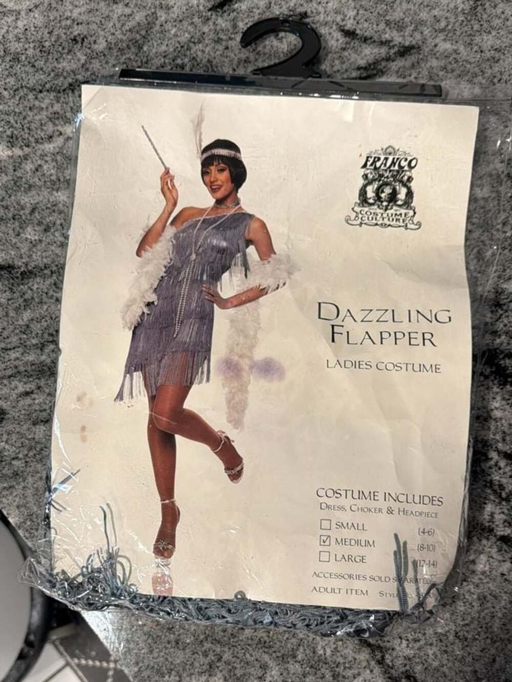 Franco Costume Culture Dazzling Flapper Size Medium Costume